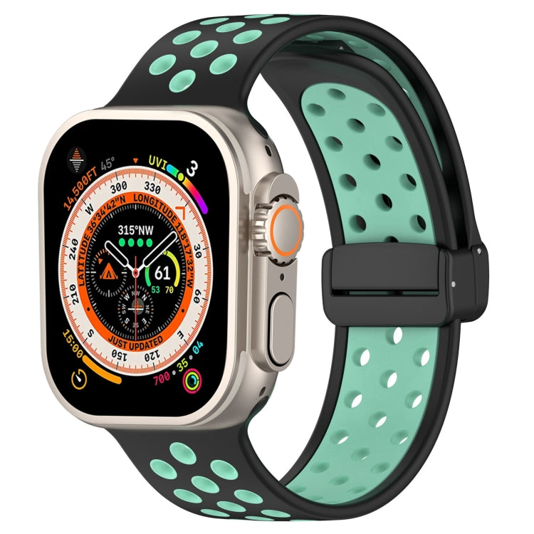 Correia de Relógio em Silicone com Fivela Magnética, Para Apple Watch Ultra 49mm, Para Apple Watch SE 2023 44mm, Para Apple Watch SE 2023 40mm