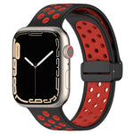Correia de Relógio em Silicone com Fivela Magnética, Para Apple Watch 8 41mm, Para Apple Watch 8 45mm, Para Apple Watch Ultra 2 49mm