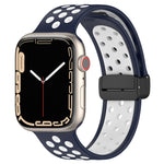 Magnetic Buckle Silicone Watch Band, For Apple Watch 6 44mm, For Apple Watch 5 44mm, For Apple Watch 5 40mm
