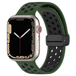 Correia de Relógio em Silicone com Fivela Magnética, Para Apple Watch 3 42mm, Para Apple Watch 2 42mm, Para Apple Watch 2 38mm
