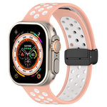 Correia de Relógio em Silicone com Fivela Magnética, Para Apple Watch Ultra 49mm, Para Apple Watch SE 2023 44mm, Para Apple Watch SE 2023 40mm