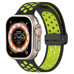 Correia de Relógio em Silicone com Fivela Magnética, Para Apple Watch Ultra 49mm, Para Apple Watch SE 2023 44mm, Para Apple Watch SE 2023 40mm
