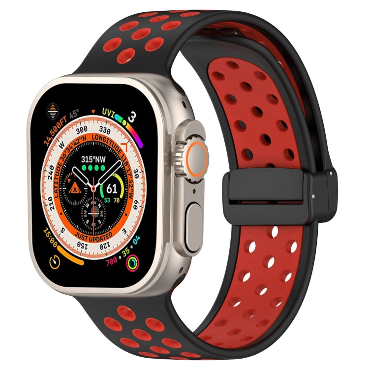 Correia de Relógio em Silicone com Fivela Magnética, Para Apple Watch 8 41mm, Para Apple Watch 8 45mm, Para Apple Watch Ultra 2 49mm