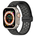 Correia de Relógio em Silicone com Fivela Magnética, Para Apple Watch 8 41mm, Para Apple Watch 8 45mm, Para Apple Watch Ultra 2 49mm