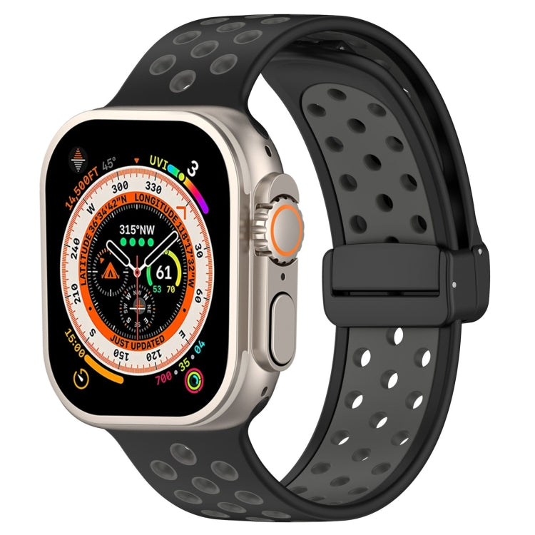 Correia de Relógio em Silicone com Fivela Magnética, Para Apple Watch 8 41mm, Para Apple Watch 8 45mm, Para Apple Watch Ultra 2 49mm