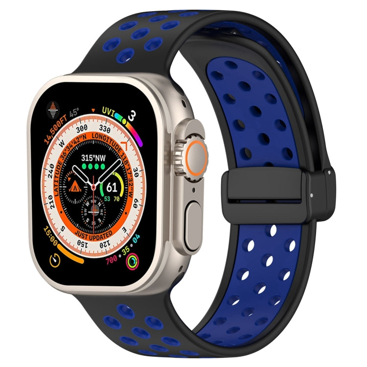 Correia de Relógio em Silicone com Fivela Magnética, Para Apple Watch 8 41mm, Para Apple Watch 8 45mm, Para Apple Watch Ultra 2 49mm