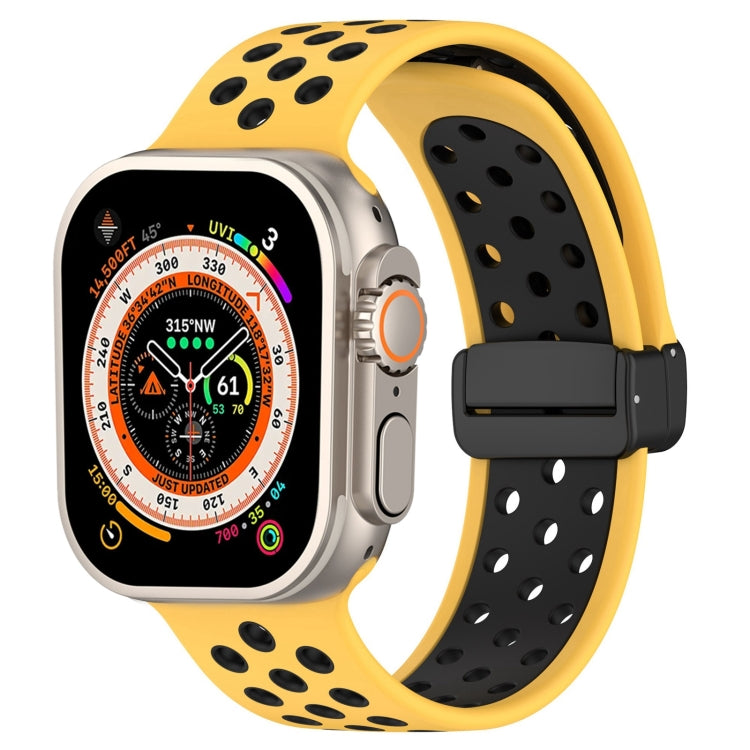 Correia de Relógio em Silicone com Fivela Magnética, Para Apple Watch 8 41mm, Para Apple Watch 8 45mm, Para Apple Watch Ultra 2 49mm