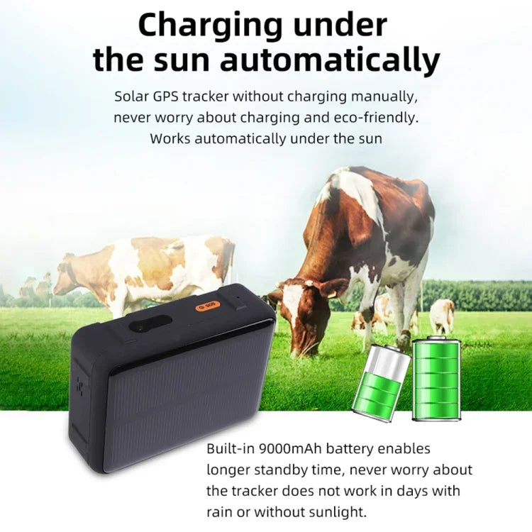 Rastreador GPS para Gado e Ovelhas à Energia Solar V44, Rastreador GPS V44