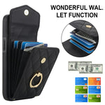 Capa de Telemóvel com Bolsa para Cartões e Textura Rombica com Cordão Longo, Para iPhone 17e / 16e, Para iPhone 17 Pro Max, Para iPhone 17 Pro, Para iPhone 17, Para iPhone Air, Para iPhone 15 Pro Max