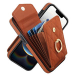 Capa de Telemóvel com Bolsa para Cartões e Textura Rombica com Cordão Longo, Para iPhone 17e / 16e, Para iPhone 17 Pro Max, Para iPhone 17 Pro, Para iPhone 17, Para iPhone Air, Para iPhone 15 Pro Max