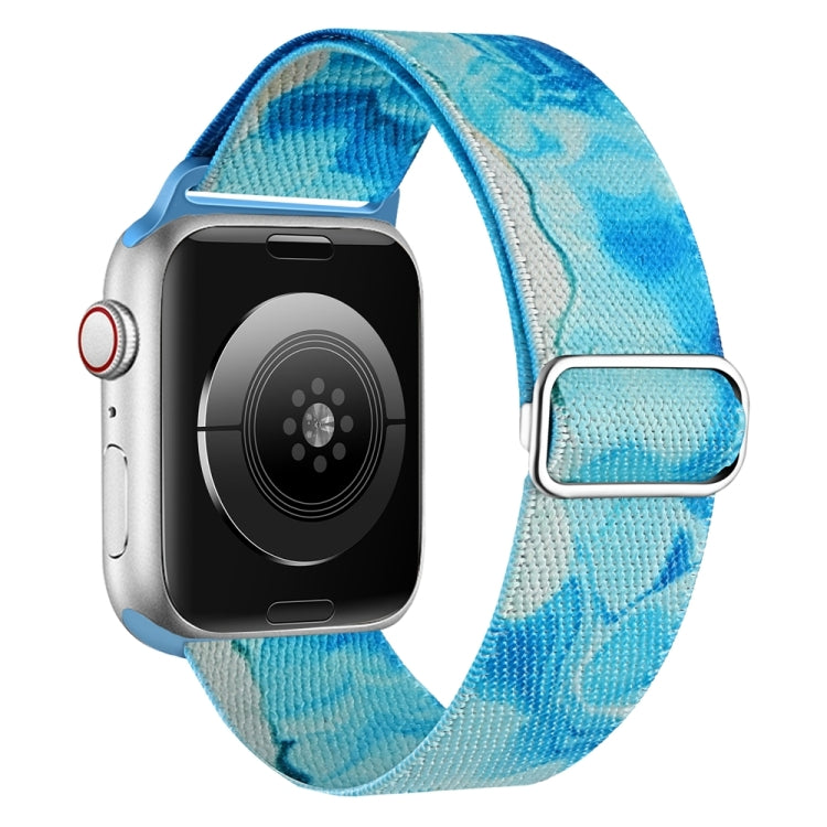 Correia de Relógio de Nylon Substituta com Padrão Pintado, Para Apple Watch SE 40mm, Para Apple Watch SE 44mm, Para Apple Watch 6 40mm, Para Apple Watch 6 44mm, Para Apple Watch 5 44mm, Para Apple Watch 5 40mm
