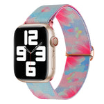Correia de Relógio de Nylon Substituta com Padrão Pintado, Para Apple Watch SE 40mm, Para Apple Watch SE 44mm, Para Apple Watch 6 40mm, Para Apple Watch 6 44mm, Para Apple Watch 5 44mm, Para Apple Watch 5 40mm