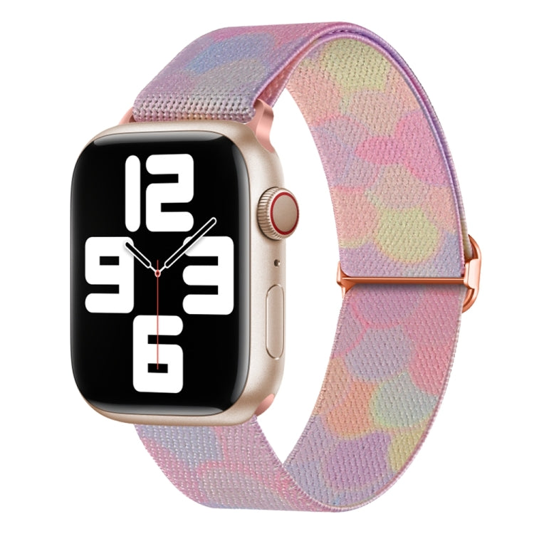 Correia de Relógio de Nylon Substituta com Padrão Pintado, Para Apple Watch 4 44mm, Para Apple Watch 4 40mm, Para Apple Watch 3 38mm, Para Apple Watch 3 42mm, Para Apple Watch 2 42mm, Para Apple Watch 2 38mm
