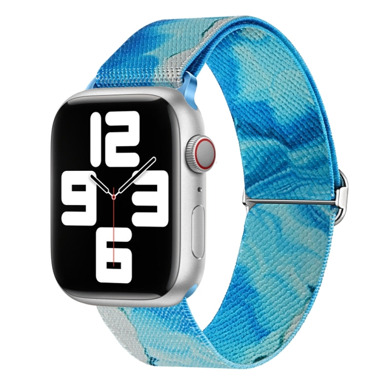 Correia de Relógio de Nylon Substituta com Padrão Pintado, Para Apple Watch 4 44mm, Para Apple Watch 4 40mm, Para Apple Watch 3 38mm, Para Apple Watch 3 42mm, Para Apple Watch 2 42mm, Para Apple Watch 2 38mm