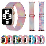 Correia de Relógio de Nylon Substituta com Padrão Pintado, Para Apple Watch 4 44mm, Para Apple Watch 4 40mm, Para Apple Watch 3 38mm, Para Apple Watch 3 42mm, Para Apple Watch 2 42mm, Para Apple Watch 2 38mm