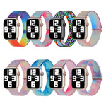 Correia de Relógio de Nylon Substituta com Padrão Pintado, Para Apple Watch SE 40mm, Para Apple Watch SE 44mm, Para Apple Watch 6 40mm, Para Apple Watch 6 44mm, Para Apple Watch 5 44mm, Para Apple Watch 5 40mm