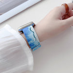 Correia de Relógio de Nylon Substituta com Padrão Pintado, Para Apple Watch 4 44mm, Para Apple Watch 4 40mm, Para Apple Watch 3 38mm, Para Apple Watch 3 42mm, Para Apple Watch 2 42mm, Para Apple Watch 2 38mm