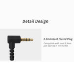CCA CCA-C10 Plugue de 3,5 mm Banhado a Ouro Auricular Intra-auricular Híbrido Controlado por Fio de Dez Unidades, sem Microfone