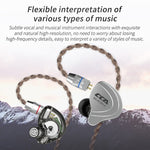 CCA CCA-C10 Plugue de 3,5 mm Banhado a Ouro Auricular Intra-auricular Híbrido Controlado por Fio de Dez Unidades, sem Microfone
