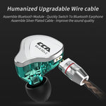 CCA CCA-C10 Plugue de 3,5 mm Banhado a Ouro Auricular Intra-auricular Híbrido Controlado por Fio de Dez Unidades, sem Microfone