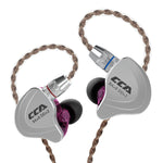 CCA CCA-C10 Plugue de 3,5 mm Banhado a Ouro Auricular Intra-auricular Híbrido Controlado por Fio de Dez Unidades, sem Microfone