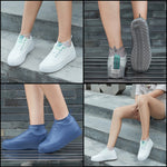 Capa de Botas de Silicone Antiderrapante Espessada Resistente ao Desgaste e à Água, S, M, L