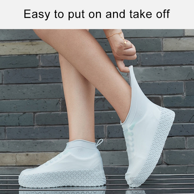 Capa de Botas de Silicone Antiderrapante Espessada Resistente ao Desgaste e à Água, S, M, L