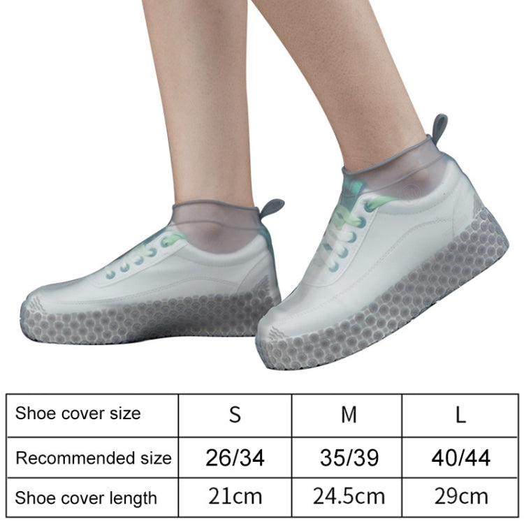 Capa de Botas de Silicone Antiderrapante Espessada Resistente ao Desgaste e à Água, S, M, L
