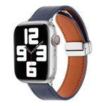 Magnetic Buckle Skin Feel Leather Watch Band, For Apple Watch Serie 6 40mm, For Apple Watch Serie 6 44mm, For Apple Watch Serie 5 44mm, For Apple Watch Serie 5 40mm, For Apple Watch Serie 4 44mm, For Apple Watch 42mm