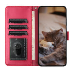 Capa de Telemóvel em Pele com Padrão de Relevo de Gato e Cordão, Para iPhone 16e / 17e, Para iPhone 17 Pro Max, Para iPhone 17 Pro, Para iPhone 17, Para iPhone Air, Para iPhone 16 Pro Max, Para iPhone 16 Pro, Para iPhone 16 Plus, Para iPhone 16