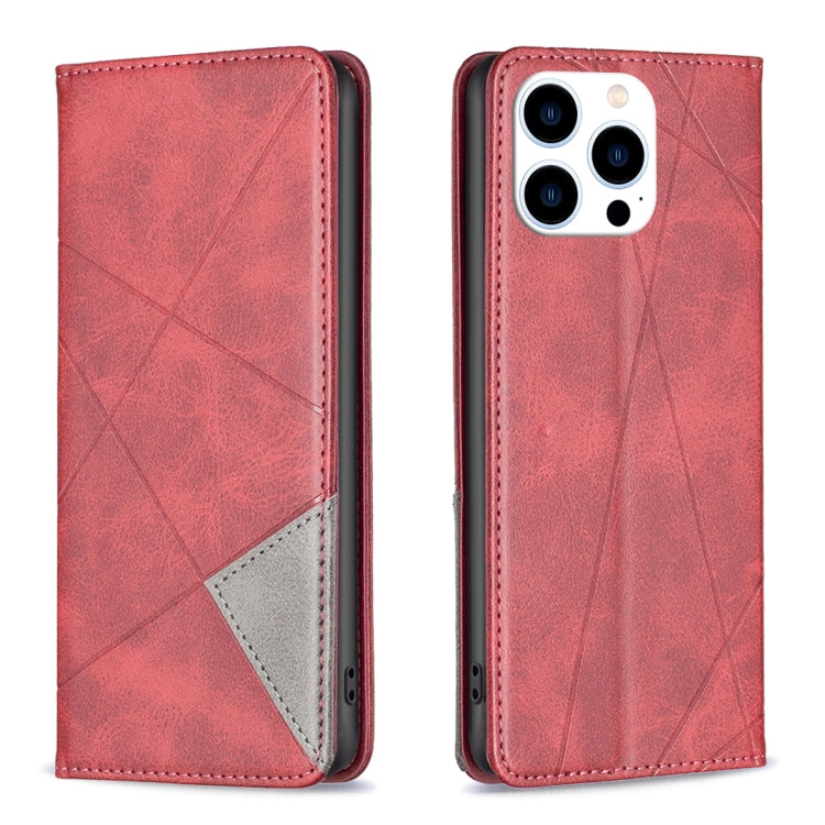 Capa para telemóvel em pele magnética com textura de losangos, para iPhone 17 Pro Max, para iPhone 17 Pro, para iPhone 17, para iPhone Air, para iPhone 16 Pro Max, para iPhone 16 Pro, para iPhone 16 Plus, para iPhone 16