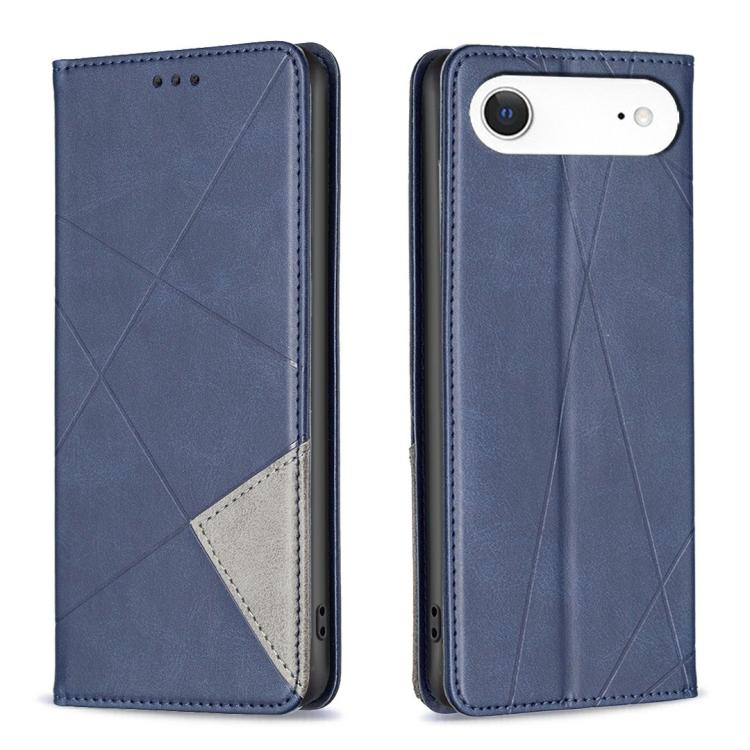 Capa para telemóvel em pele magnética com textura de losangos, para iPhone 17 Pro Max, para iPhone 17 Pro, para iPhone 17, para iPhone Air, para iPhone 16 Pro Max, para iPhone 16 Pro, para iPhone 16 Plus, para iPhone 16