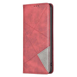 Capa para telemóvel em pele magnética com textura de losangos, para iPhone 17 Pro Max, para iPhone 17 Pro, para iPhone 17, para iPhone Air, para iPhone 16 Pro Max, para iPhone 16 Pro, para iPhone 16 Plus, para iPhone 16