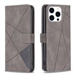 Capa para telemóvel em pele com fecho magnético e textura de losangos, para iPhone 17 Pro Max, para iPhone 17 Pro, para iPhone 17, para iPhone Air, para iPhone 16 Pro Max, para iPhone 16 Pro, para iPhone 16 Plus, para iPhone 16