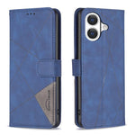 Capa para telemóvel em pele com fecho magnético e textura de losangos, para iPhone 17 Pro Max, para iPhone 17 Pro, para iPhone 17, para iPhone Air, para iPhone 16 Pro Max, para iPhone 16 Pro, para iPhone 16 Plus, para iPhone 16