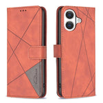 Capa para telemóvel em pele com fecho magnético e textura de losangos, para iPhone 17 Pro Max, para iPhone 17 Pro, para iPhone 17, para iPhone Air, para iPhone 16 Pro Max, para iPhone 16 Pro, para iPhone 16 Plus, para iPhone 16