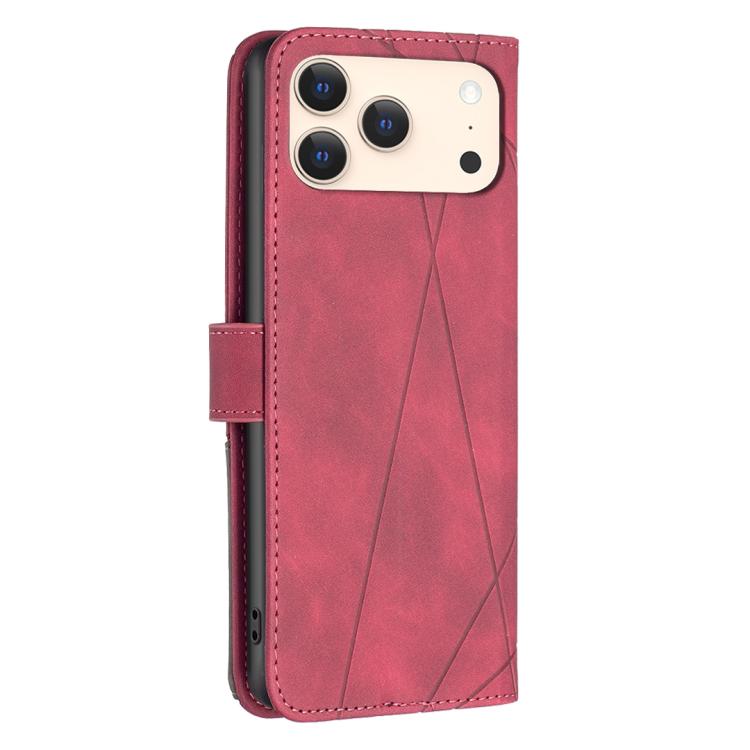 Capa para telemóvel em pele com fecho magnético e textura de losangos, para iPhone 17 Pro Max, para iPhone 17 Pro, para iPhone 17, para iPhone Air, para iPhone 16 Pro Max, para iPhone 16 Pro, para iPhone 16 Plus, para iPhone 16