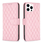 Capa carteira para telemóvel em pele com padrão de losangos e fecho de aba, para iPhone 17e / 16e, para iPhone 17 Pro Max, para iPhone 17 Pro, para iPhone 17, para iPhone Air, para iPhone 16 Pro Max, para iPhone 16 Pro, para iPhone 16 Plus
