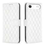 Capa carteira para telemóvel em pele com padrão de losangos e fecho de aba, para iPhone 17e / 16e, para iPhone 17 Pro Max, para iPhone 17 Pro, para iPhone 17, para iPhone Air, para iPhone 16 Pro Max, para iPhone 16 Pro, para iPhone 16 Plus