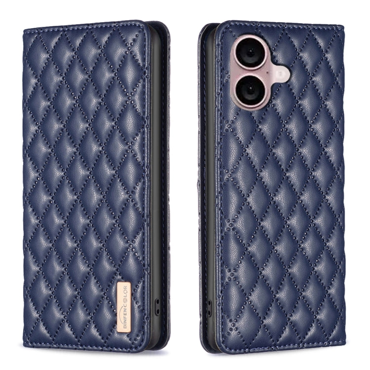 Capa para telemóvel em pele magnética com padrão de losangos e fecho de aba, para iPhone 17 Pro Max, para iPhone 17 Pro, para iPhone 17, para iPhone Air, para iPhone 16 Pro Max, para iPhone 16 Pro, para iPhone 16 Plus, para iPhone 16