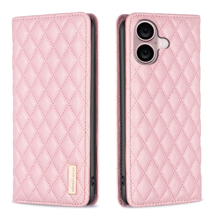 Capa para telemóvel em pele magnética com padrão de losangos e fecho de aba, para iPhone 17 Pro Max, para iPhone 17 Pro, para iPhone 17, para iPhone Air, para iPhone 16 Pro Max, para iPhone 16 Pro, para iPhone 16 Plus, para iPhone 16