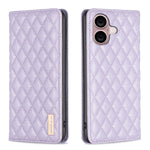 Capa para telemóvel em pele magnética com padrão de losangos e fecho de aba, para iPhone 17 Pro Max, para iPhone 17 Pro, para iPhone 17, para iPhone Air, para iPhone 16 Pro Max, para iPhone 16 Pro, para iPhone 16 Plus, para iPhone 16