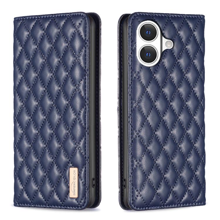 Capa para telemóvel em pele magnética com padrão de losangos e fecho de aba, para iPhone 17 Pro Max, para iPhone 17 Pro, para iPhone 17, para iPhone Air, para iPhone 16 Pro Max, para iPhone 16 Pro, para iPhone 16 Plus, para iPhone 16