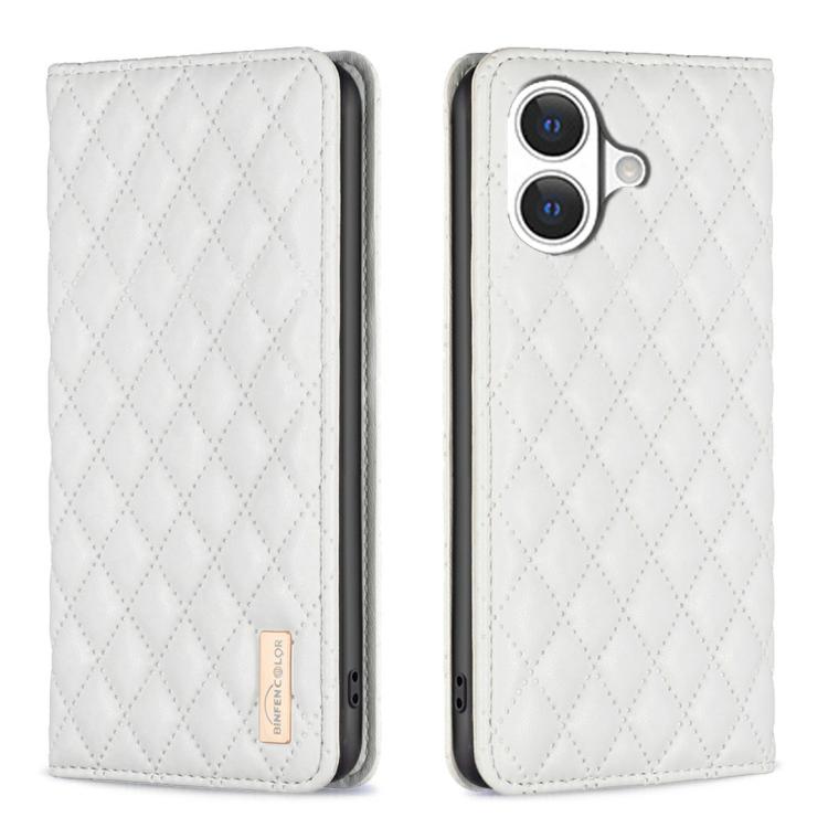 Capa para telemóvel em pele magnética com padrão de losangos e fecho de aba, para iPhone 17 Pro Max, para iPhone 17 Pro, para iPhone 17, para iPhone Air, para iPhone 16 Pro Max, para iPhone 16 Pro, para iPhone 16 Plus, para iPhone 16