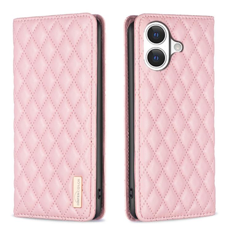 Capa para telemóvel em pele magnética com padrão de losangos e fecho de aba, para iPhone 17 Pro Max, para iPhone 17 Pro, para iPhone 17, para iPhone Air, para iPhone 16 Pro Max, para iPhone 16 Pro, para iPhone 16 Plus, para iPhone 16