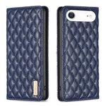 Capa para telemóvel em pele magnética com padrão de losangos e fecho de aba, para iPhone 17 Pro Max, para iPhone 17 Pro, para iPhone 17, para iPhone Air, para iPhone 16 Pro Max, para iPhone 16 Pro, para iPhone 16 Plus, para iPhone 16