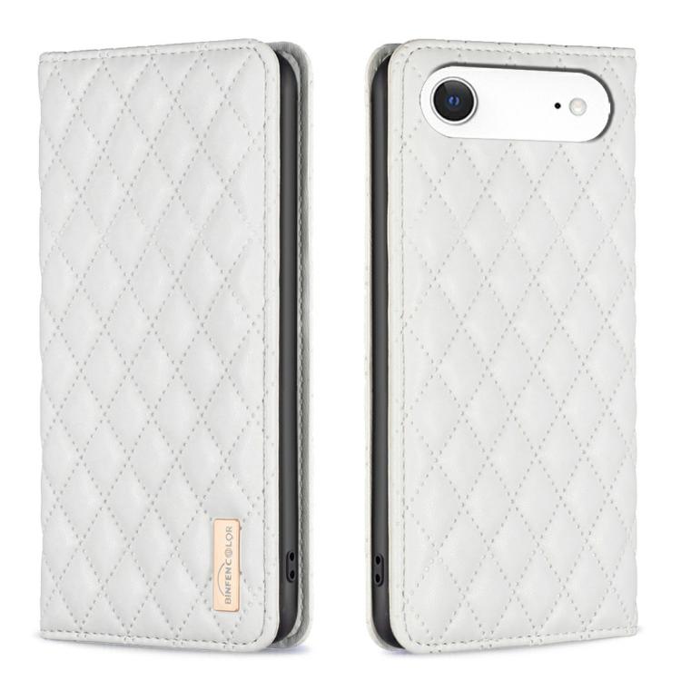 Capa para telemóvel em pele magnética com padrão de losangos e fecho de aba, para iPhone 17 Pro Max, para iPhone 17 Pro, para iPhone 17, para iPhone Air, para iPhone 16 Pro Max, para iPhone 16 Pro, para iPhone 16 Plus, para iPhone 16