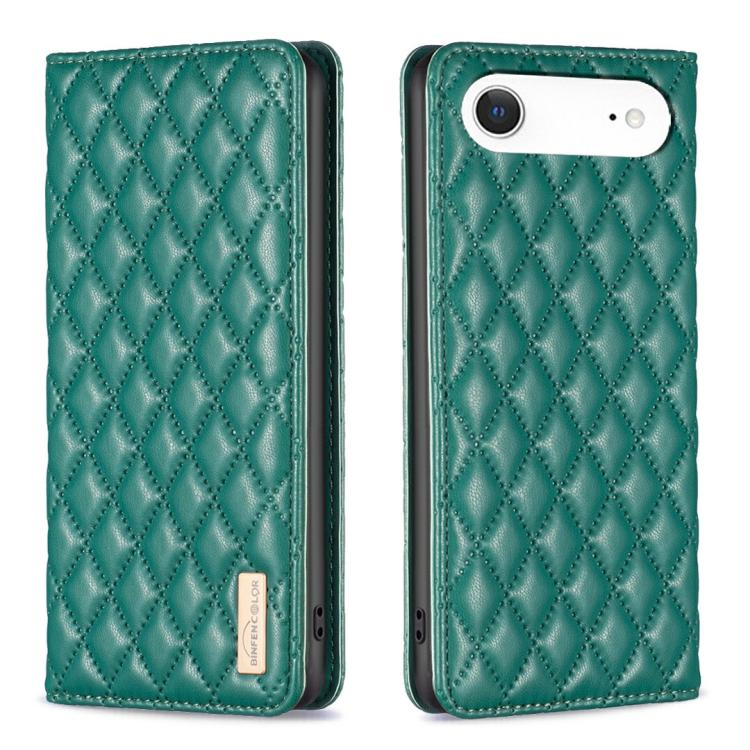 Capa para telemóvel em pele magnética com padrão de losangos e fecho de aba, para iPhone 17 Pro Max, para iPhone 17 Pro, para iPhone 17, para iPhone Air, para iPhone 16 Pro Max, para iPhone 16 Pro, para iPhone 16 Plus, para iPhone 16