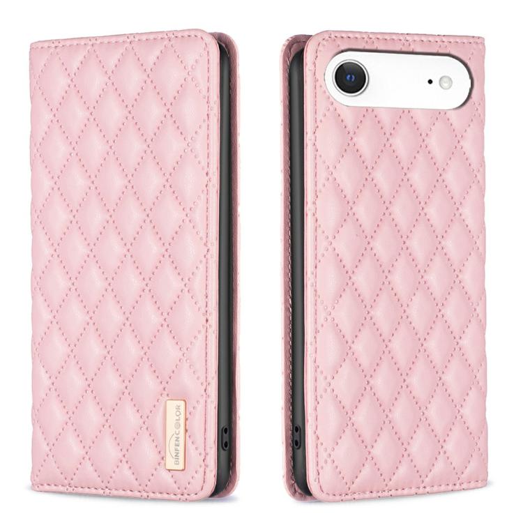 Capa para telemóvel em pele magnética com padrão de losangos e fecho de aba, para iPhone 17 Pro Max, para iPhone 17 Pro, para iPhone 17, para iPhone Air, para iPhone 16 Pro Max, para iPhone 16 Pro, para iPhone 16 Plus, para iPhone 16