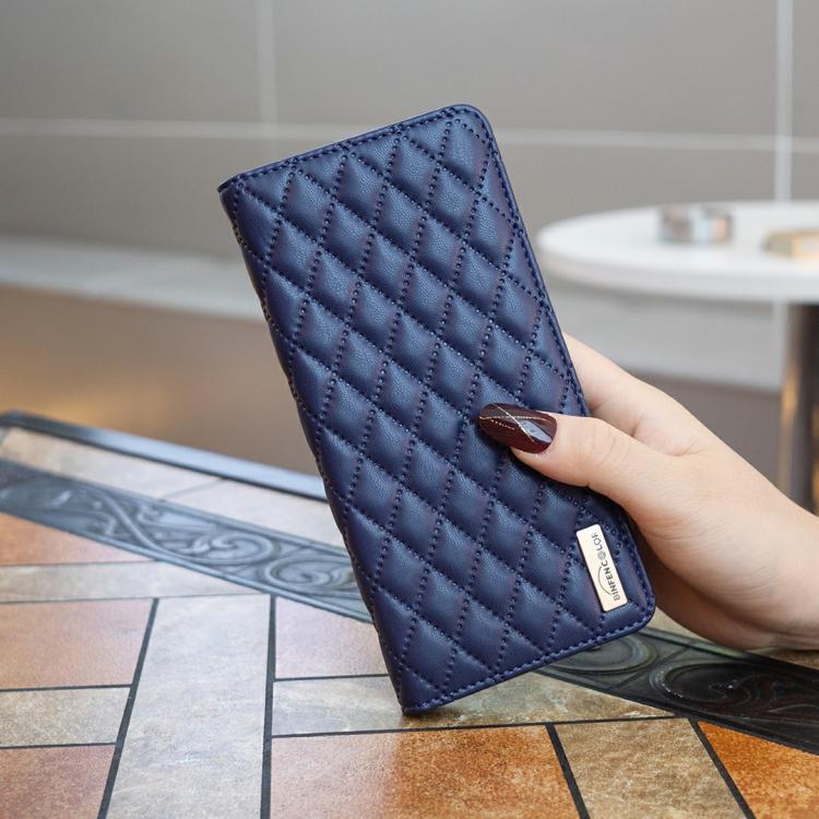 Capa para telemóvel em pele magnética com padrão de losangos e fecho de aba, para iPhone 17 Pro Max, para iPhone 17 Pro, para iPhone 17, para iPhone Air, para iPhone 16 Pro Max, para iPhone 16 Pro, para iPhone 16 Plus, para iPhone 16
